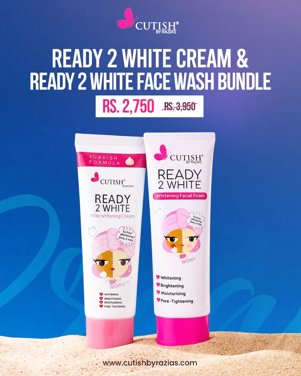 Ready 2 White Cream & Ready 2 White Face Wash Bundle