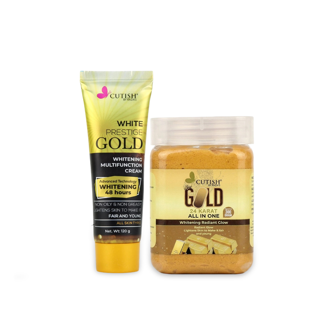 Cutish Gold Glow Trio - Cream + All in One