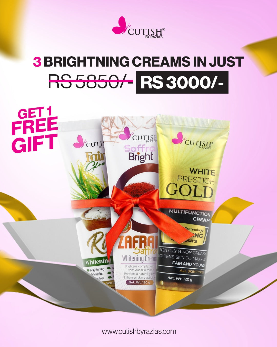 Cutish Triple Glow Brightening Bundle