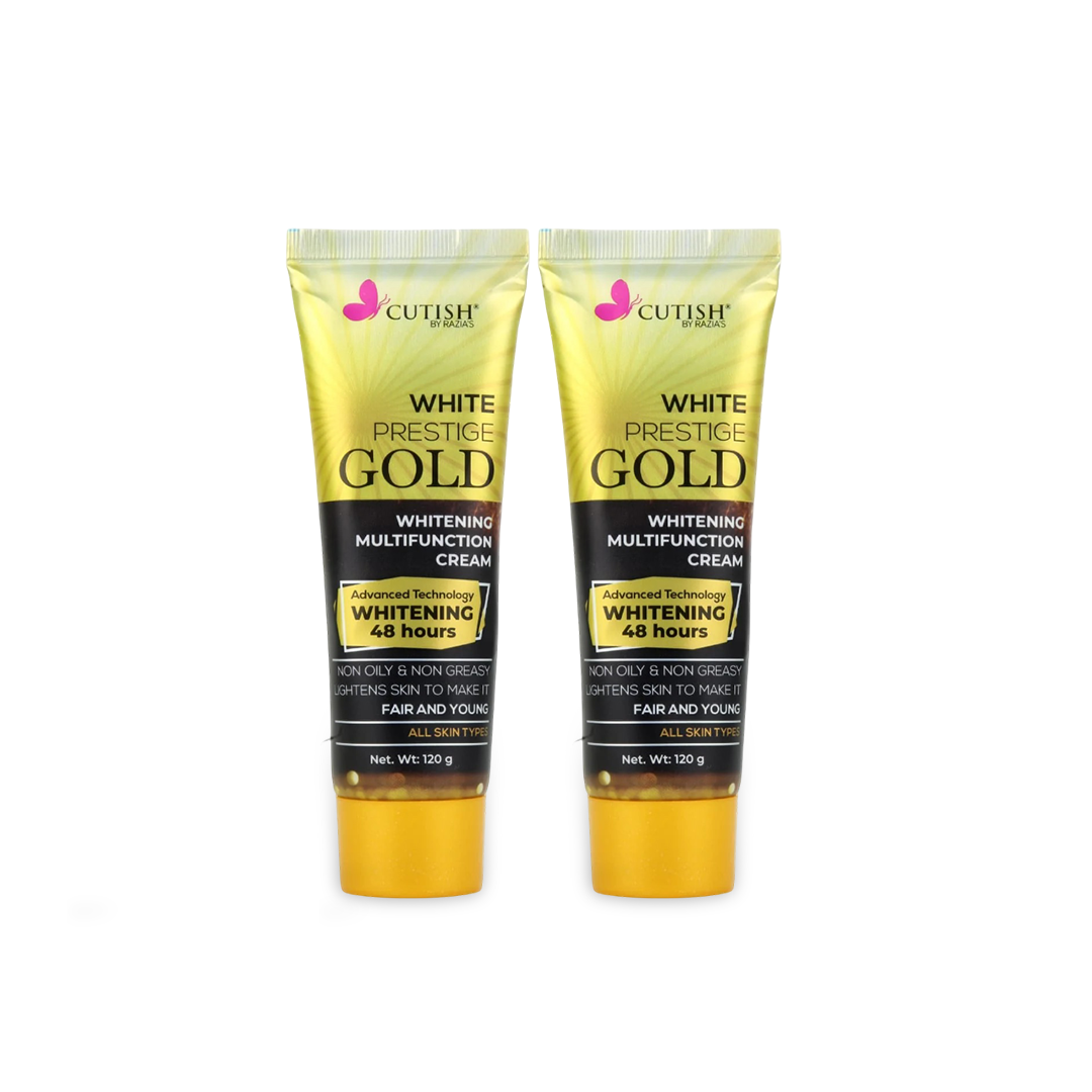 Cutish White Prestige Gold Cream - Pack of 2