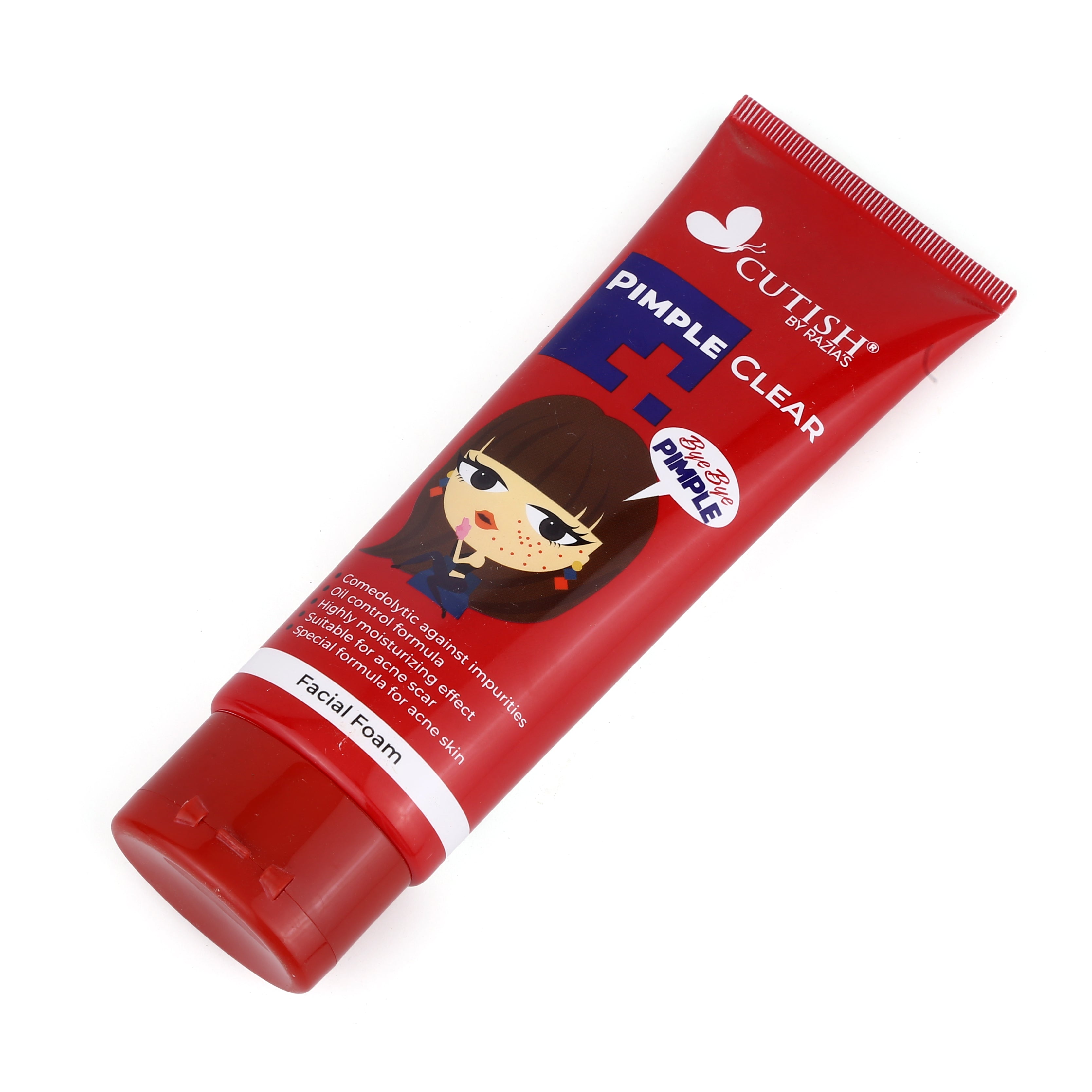 Cutish Pimple Clear Facial Foam Bye Bye Pimple