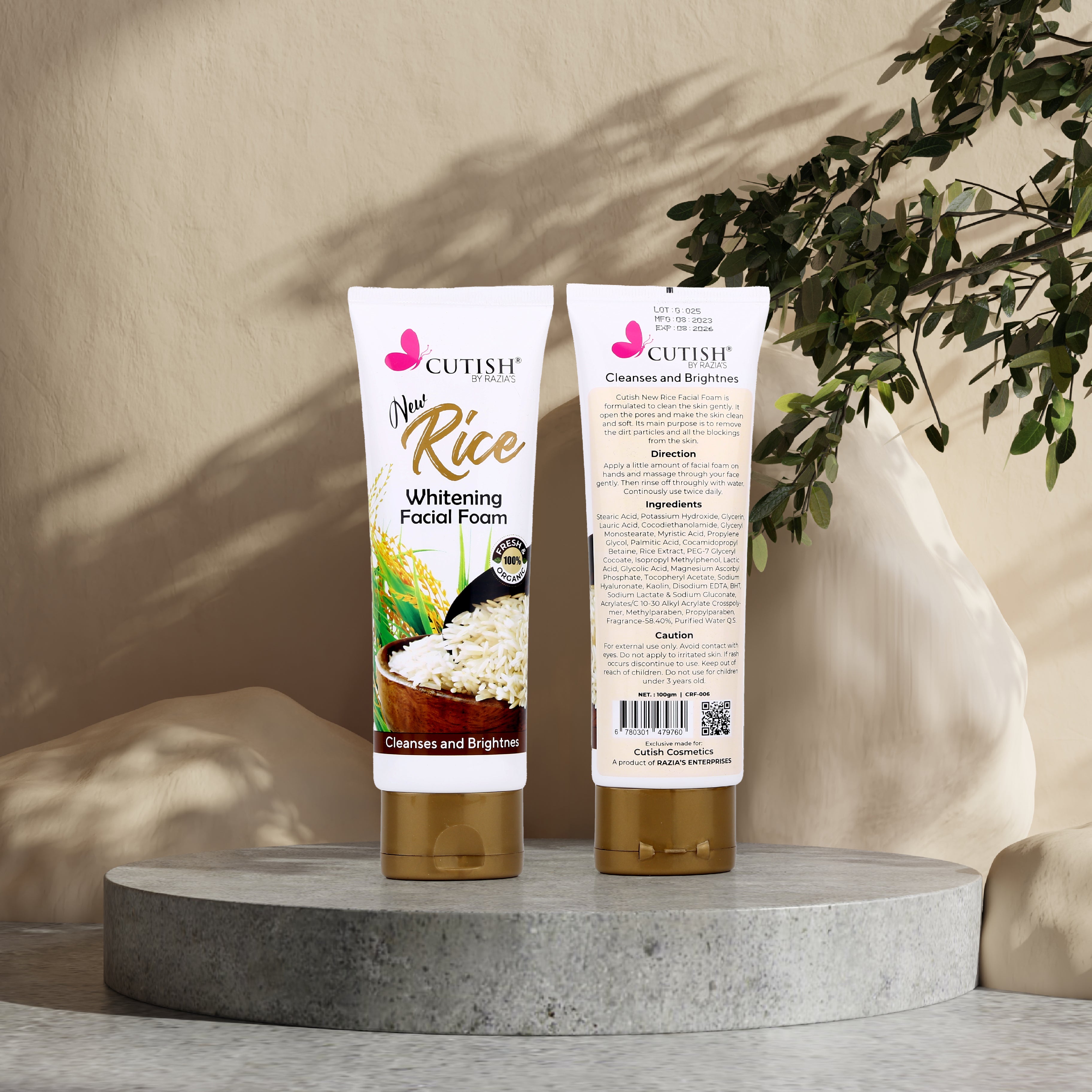 RICE KOREAN BRIGHTENING FACE WASH