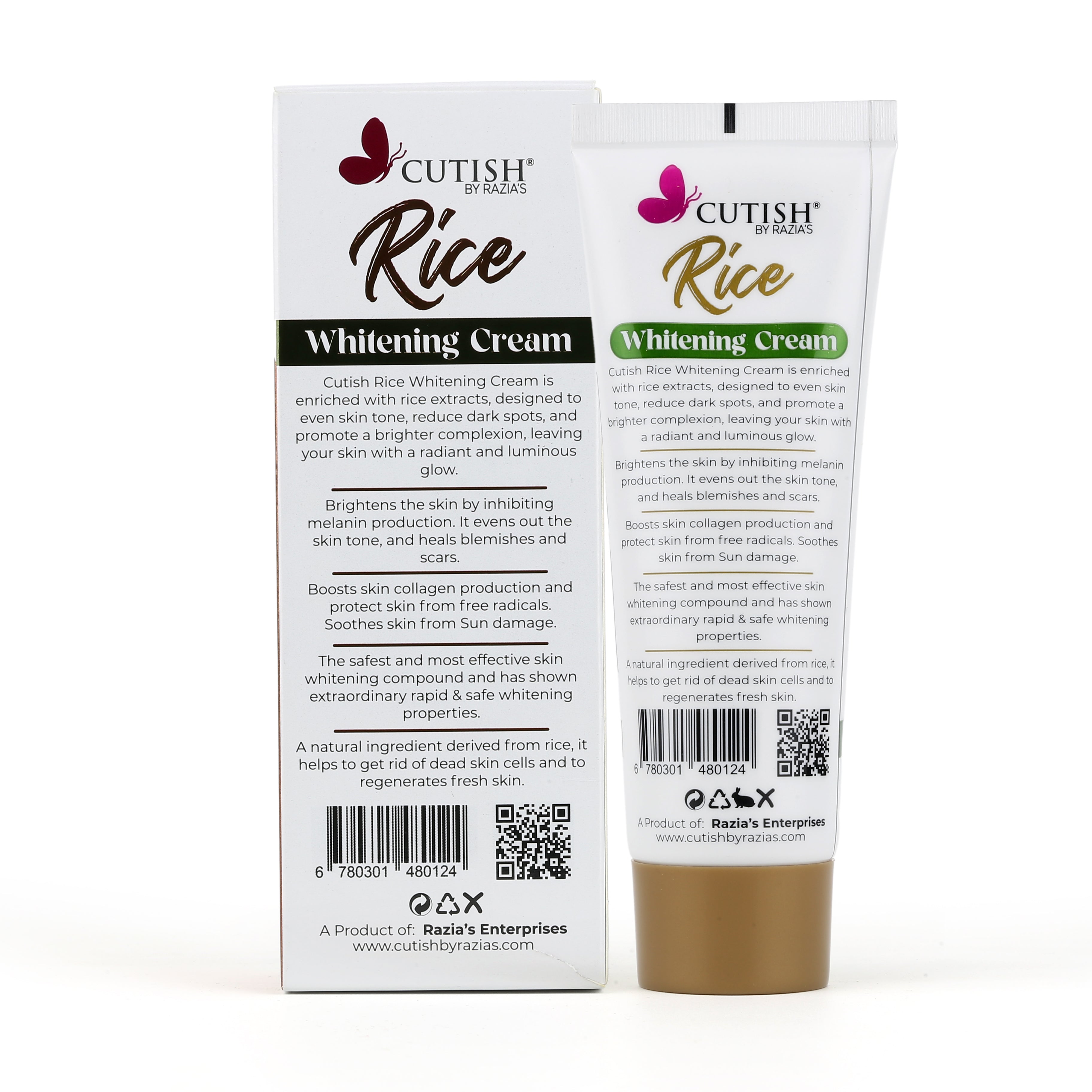 CUTISH KOREAN RICE WHITENING CREAM