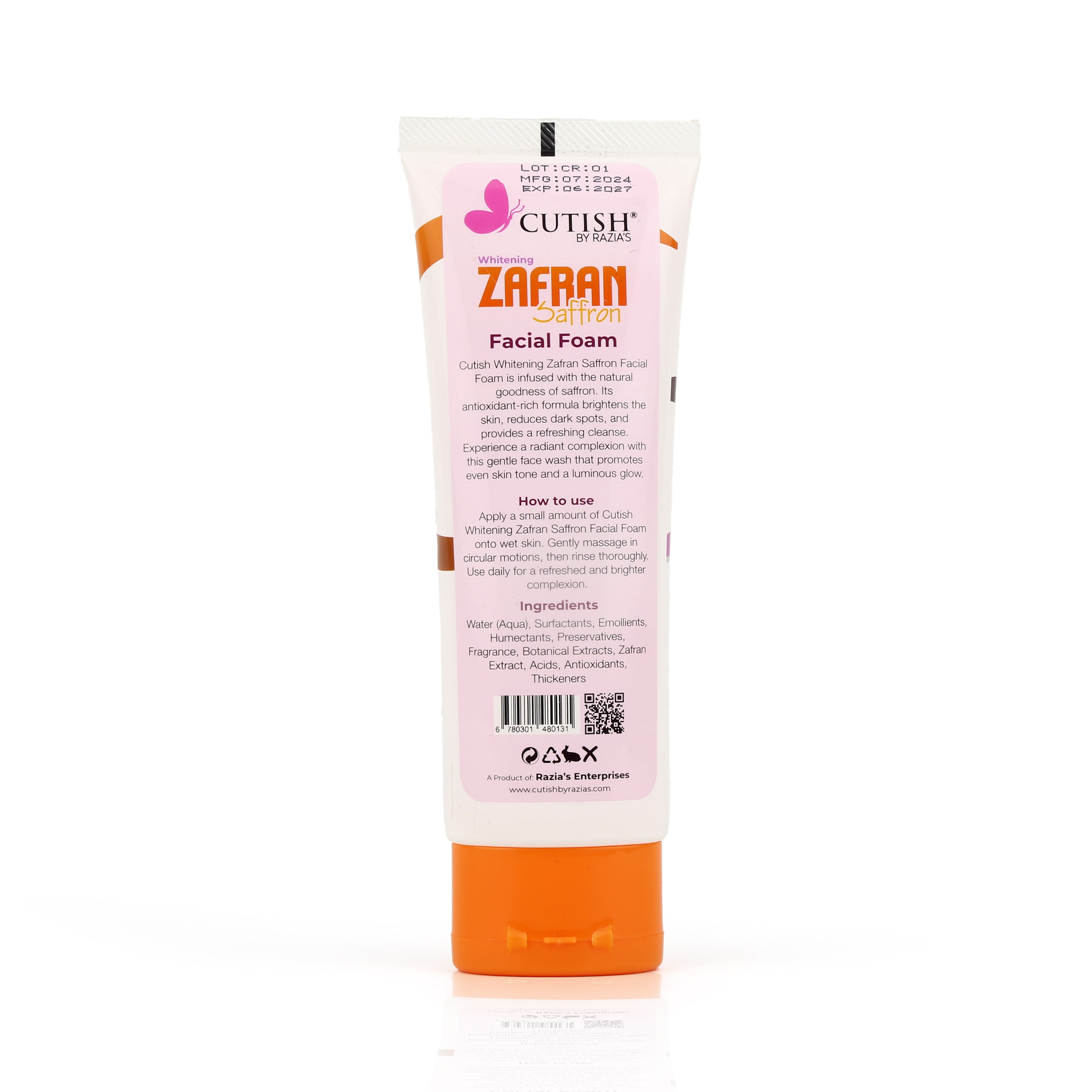 ZAFRAN BRIGHTENING FACE WASH