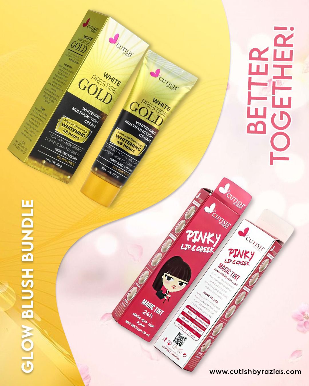 Blush Bundle 1 x Gold Cream , 1 x Pinky Tint