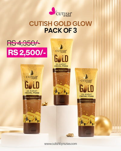 Cutish Gold Glow Pack of 3